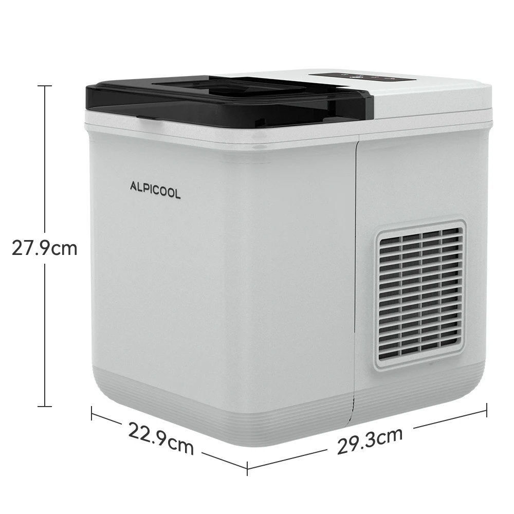 Alpicool CZB-15 Portable Ice Maker: 24lbs/Day, 7-Min Smart Ice, Car & Home Use w/ Auto Alerts image 3