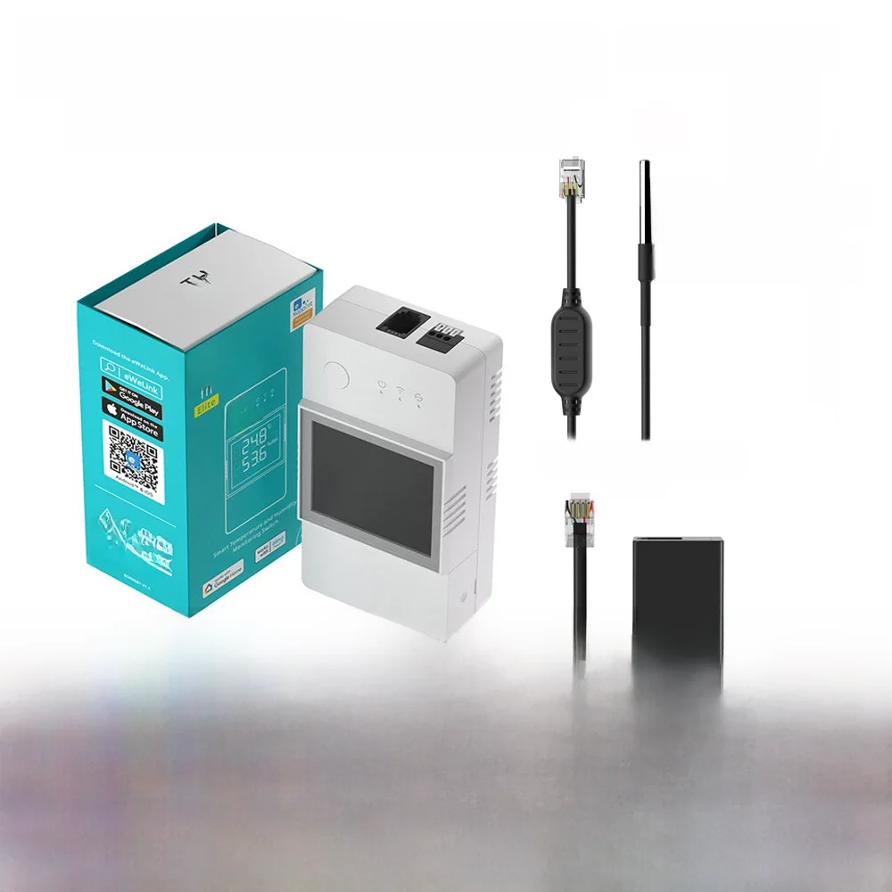 Sonoff TH Elite 16A 20A Inteligentny przełącznik WiFi do monitorowania temperatury i wilgotności WTS01 THS01 RL560 Czujnik przez aplikację EWelink, Alexa, Google Home — zdjęcie produktu 7