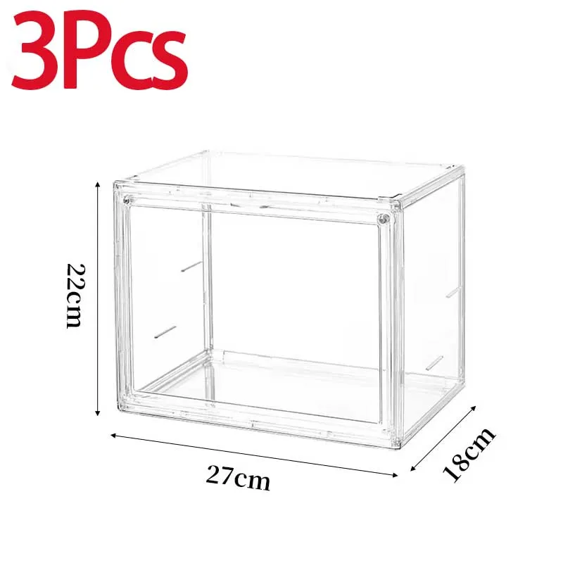 Transparent Storage Box Organizer Bookshelf Album CD Desktop Dustproof Display Cabinet Book Storage Box Magazine Organizer image 3