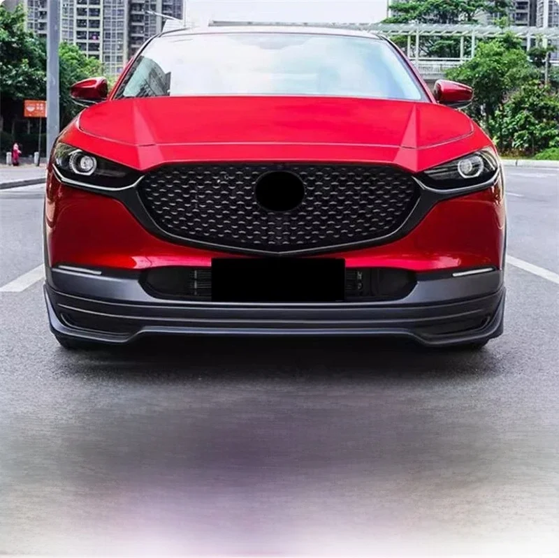 Stylizacja samochodu wykończenie przedniego zderzaka wyścigi osłona grilla Protector akcesoria dekoracyjne naklejka zewnętrzna dla Mazda CX-30 CX30 2020 + — zdjęcie 2