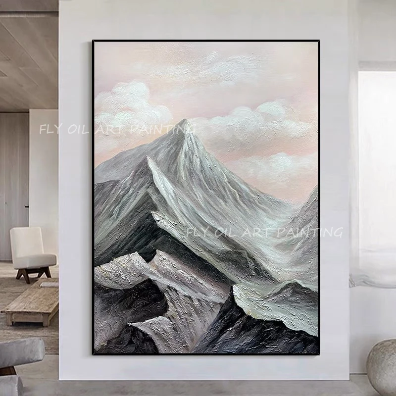 

Abstract 100% Hand Painted mountain large sizes picture Oil Painting Porch Aisle For Living Room as a gift unframe