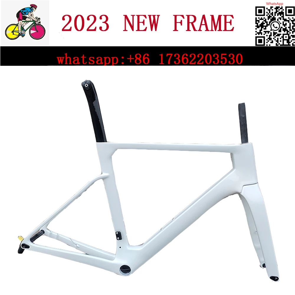 

T1100 OSTRO Carbon Road Bike Frame Road Bicycle Carbon FramesetFully Internal Cable Routing Integrated Barstem T47