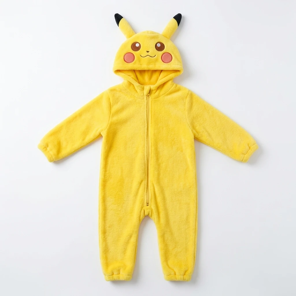 

Cartoon Animal Onesie Unisex Fleece Warm Soft Zipper Hooded Romper Costume Perfect for Cosplay Party Dress Up Role Play Gift Set
