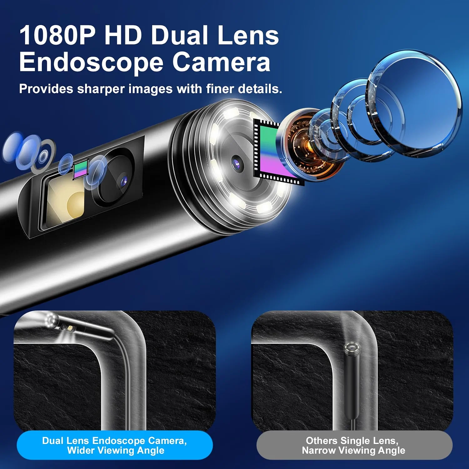 1920x1440P Industrial Endoscope Type C USB Borescope Camera Flexible Auto Repair Pipeline Inspection Camera for IOS/PC/ Android view 6