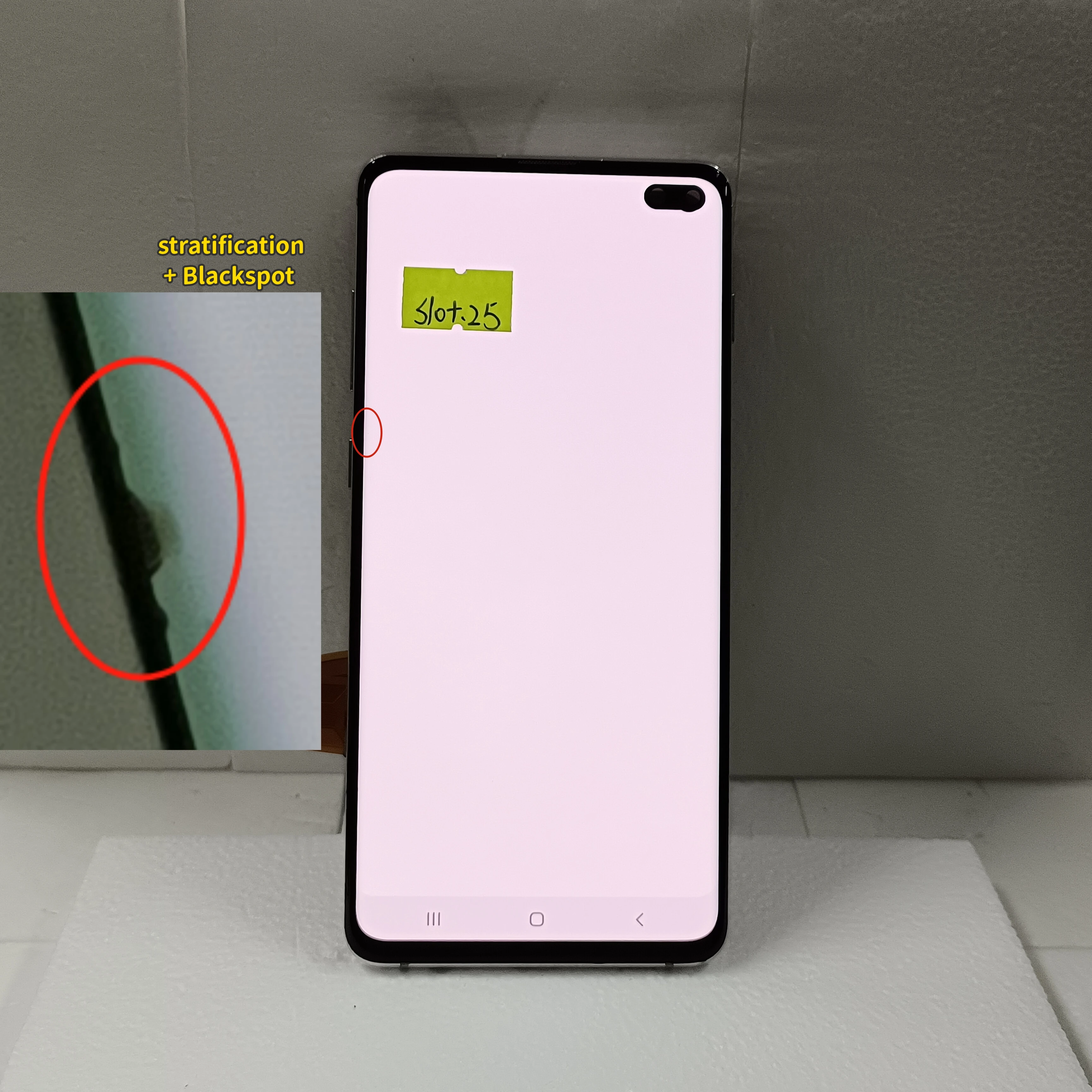 AMOLED For SamSung Galaxy S10 Plus G975 SM-G9750 G975F LCD With Frame Display Touch Screen Digitizer Assembly With Defect