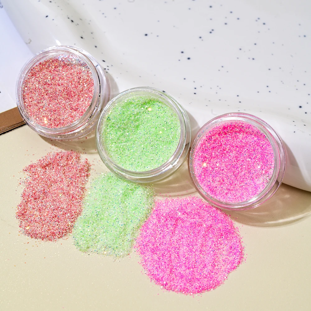 ผงสีเมทัลลิก 12 สี สำหรับตกแต่งเล็บ ผงโฮโลแกรมแบบกระจก ผงละเอียดสำหรับทาเล็บ กลิตเตอร์ สำหรับเจลยูวี ตกแต่งเล็บ