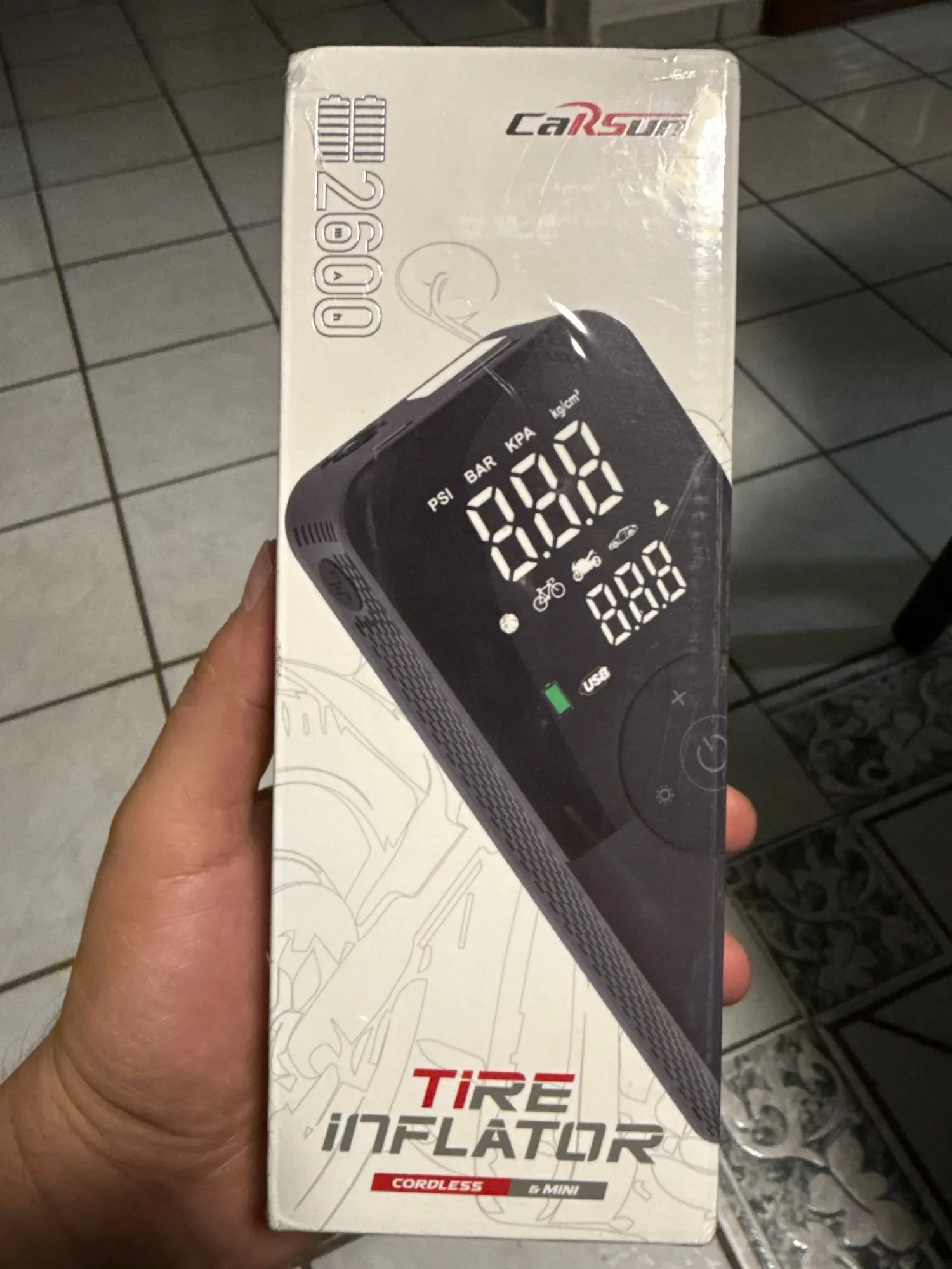VanVolt AirGo™ Cordless Digital Tyre Inflator - Portable 150 PSI Air Pump photo review