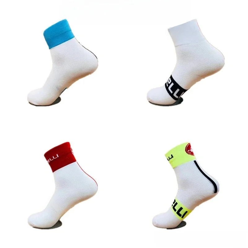 AliExpress NONE Four-color Men's and Women's Cycling Socks Sports Socks Breathable Sweat-absorbing Running Outdoor Sports Bicycle Accessories