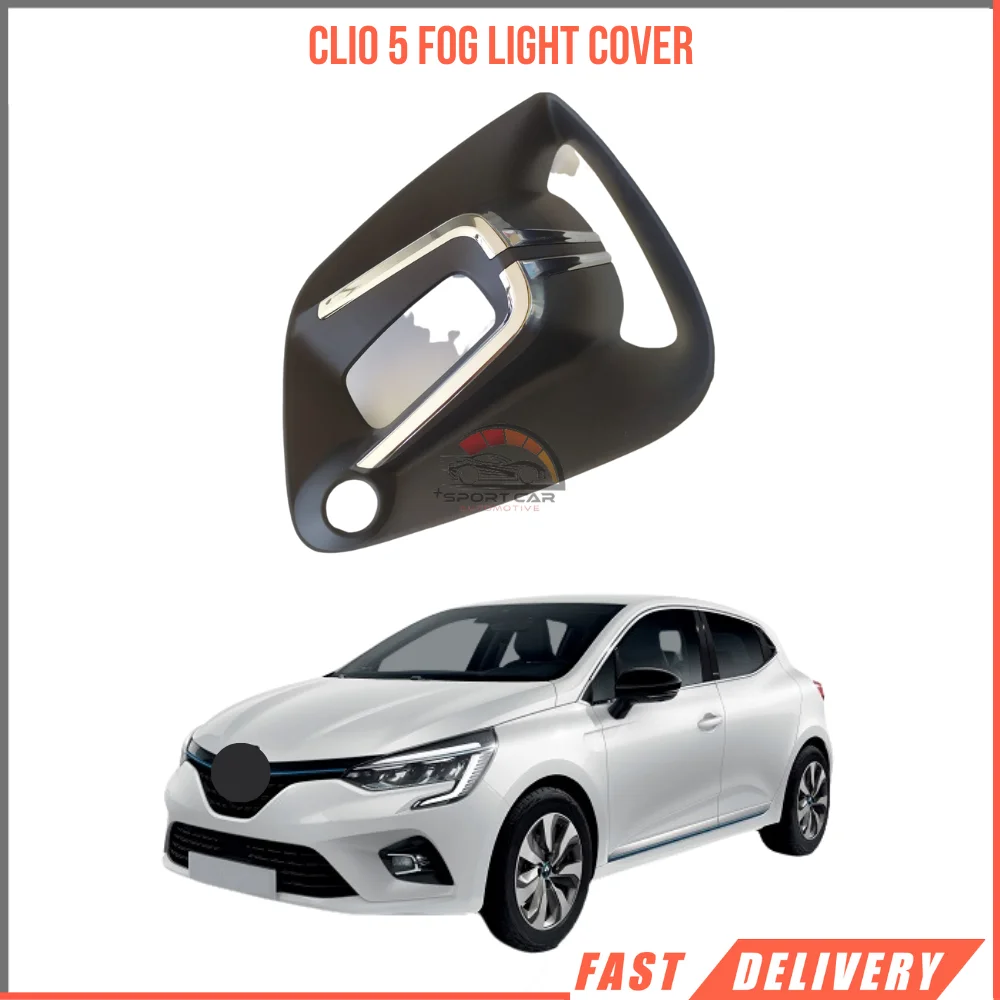 Fog light cover kit for Renault Clio 5V nickel plated OEM 26152677 from warehouse fast shipping