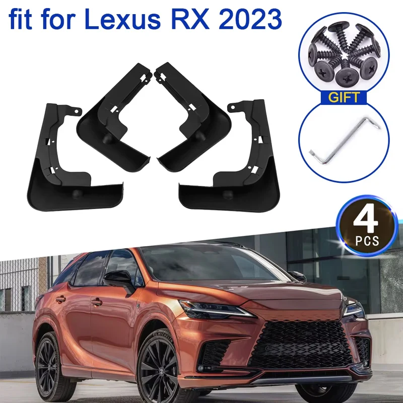 

For Lexus RX 350 450 RH350 RH450 2023 2024 ALA10 ALH10 Accessories Mudguards Mud Flaps Anti-splash Front Wheels Fender Mudflap