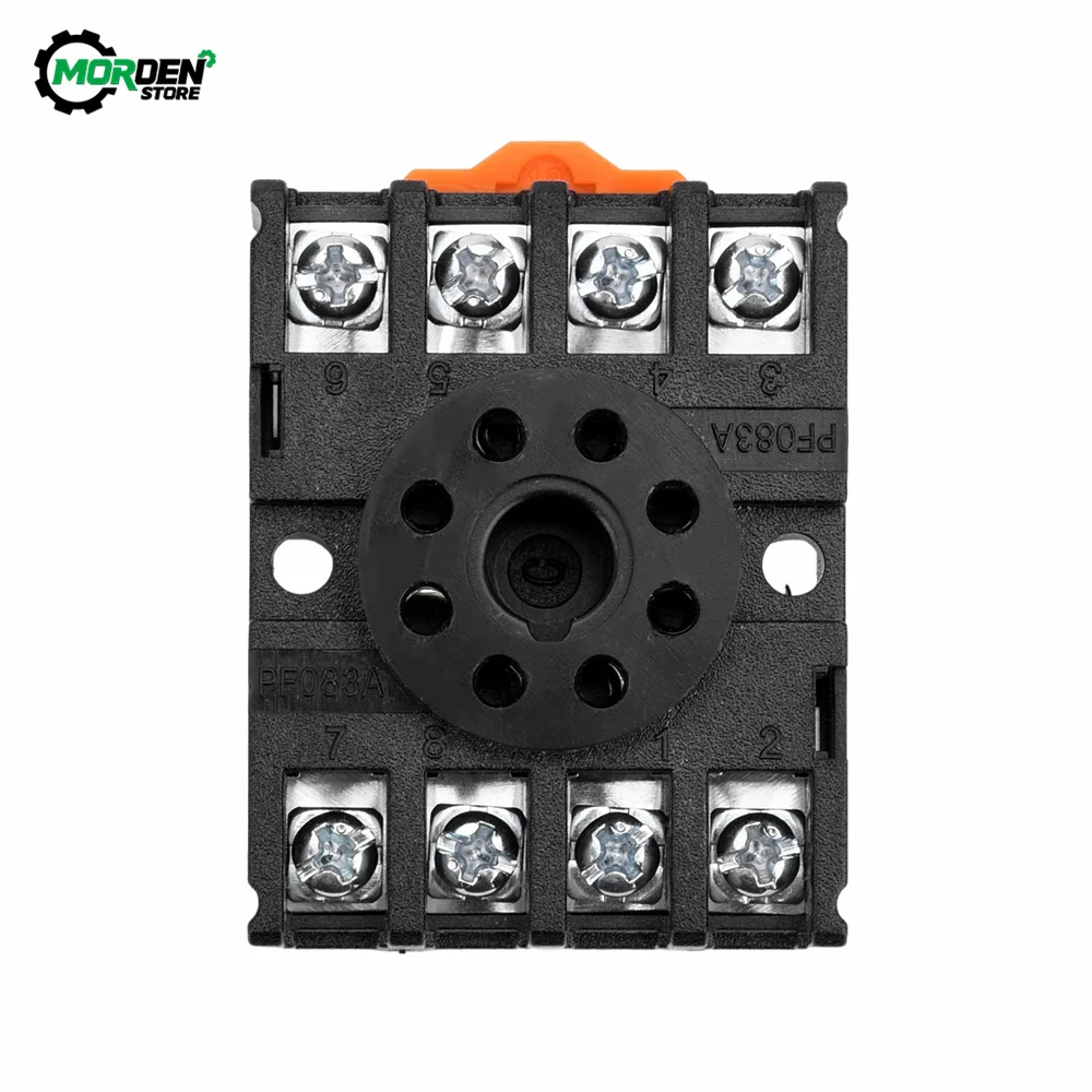 DH48S-S 0.1s-990h Relay AC 110V 220V DC 12V 24V Repeat Cycle SPDT Timer Switch Relay and Socket Base DH48S Din Rail Power Supply