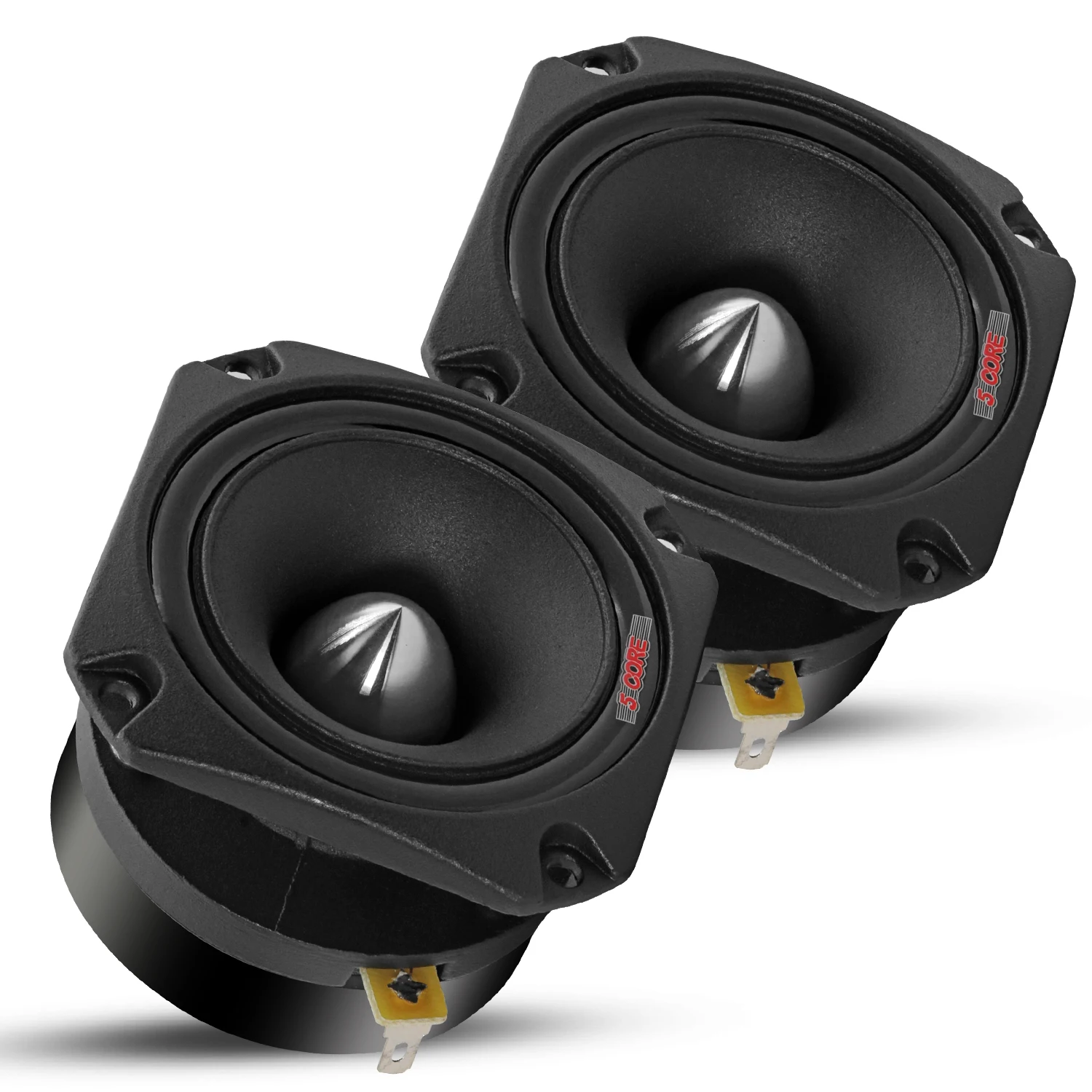 

5 Core Tweeters Speakers Car Audio Pair 600W Peak 3.5 Inch Super Tweeter Bullet TW BLT 150 BLK PAIR