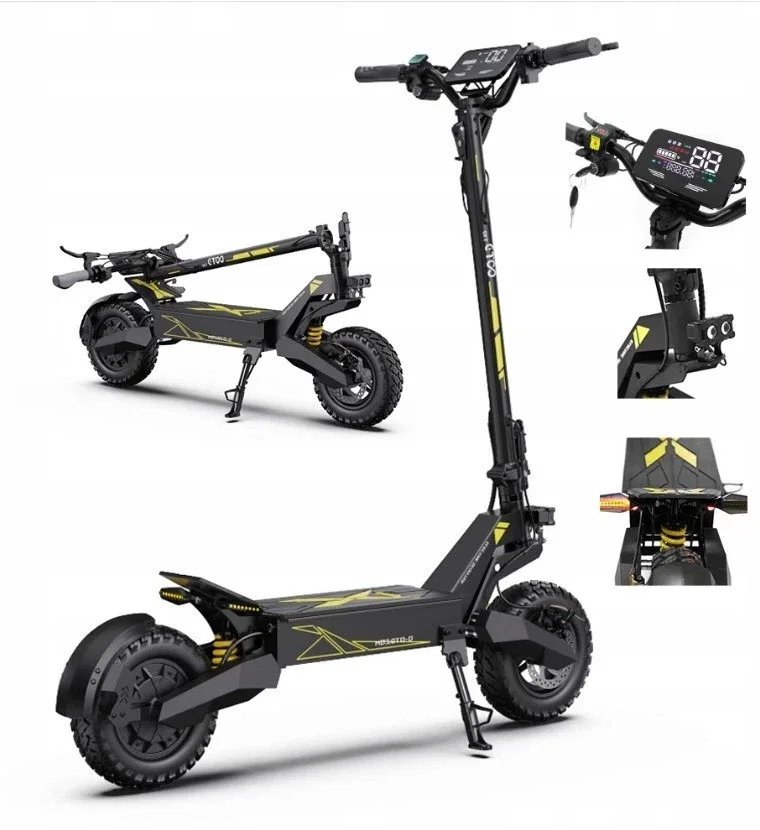 

Adult Electric Scooter 500-900W Motor 48V13Ah Range 31mph Off-road Electric Scooter 28 miles 11‘’ Commuting Folding E-Scooter