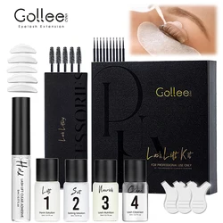 Gollee 4-6 weeks Curls Semi-permanent Lash Lift Perm Eyebrow Eyelash Tint set Black Brow Lamination Lash Lift Kit Lashes Makeup