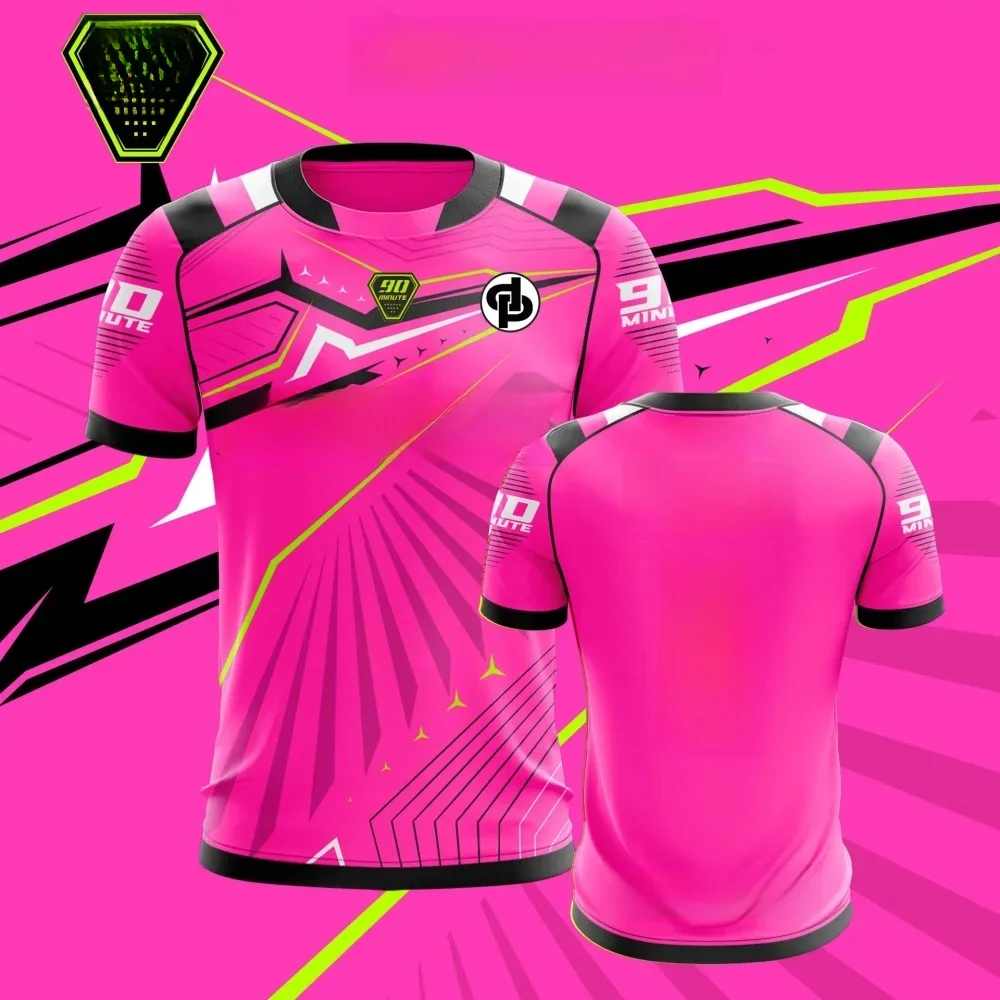 Moto hommes et femmes respirant ample à manches courtes T-shirt 90 minutes série 3D imprimé t-shirts passionné de sport hauts T-shirt