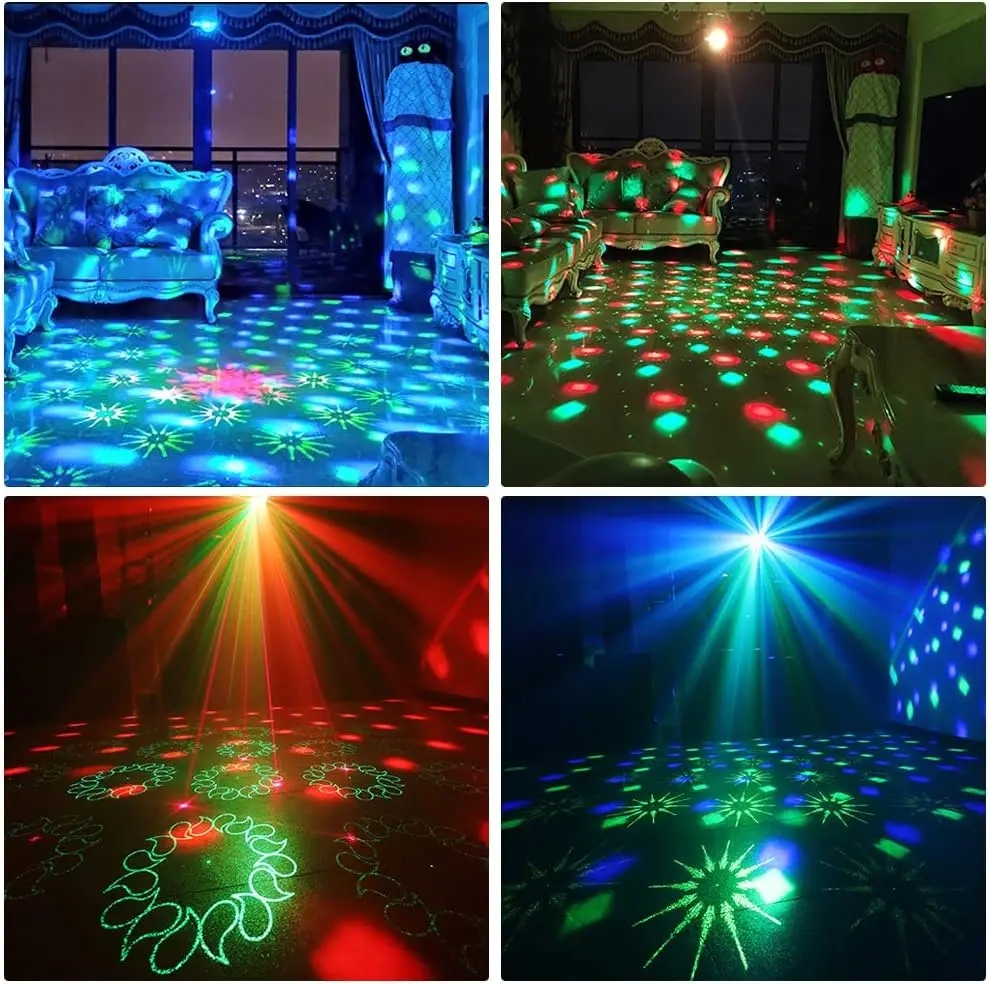 Dj Disco Bal Podium Licht Partij Laser Licht Projector Rgb Strobe Party Club Kerst Home Vakantie Decoratie Licht