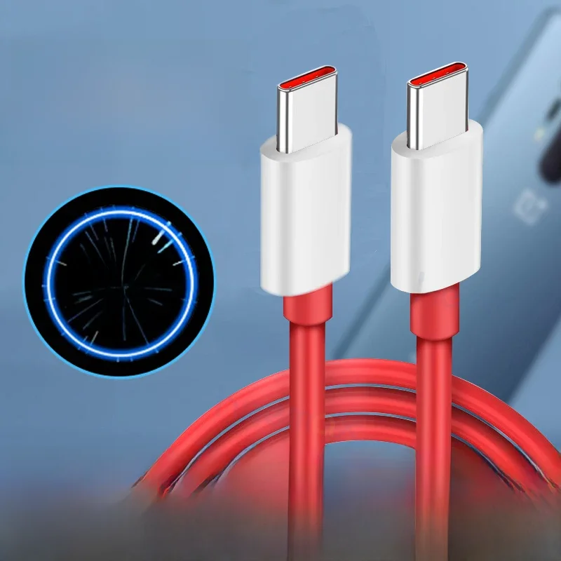 Câble de chargeur de chaîne 65W 6,5a Type C vers Type C câble Usb PD USBC pour Oneplus 8T One Plus 8t Charge de chaîne pour OnePlus8t