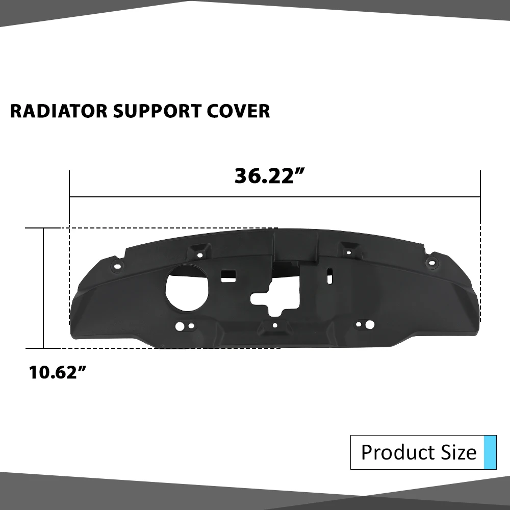 Couvercle de Support de radiateur supérieur adapté pour Honda Cr-V Ho1224105 2010 2011 71141Swa000 Pp noir, accessoires de voiture robustes et durables
