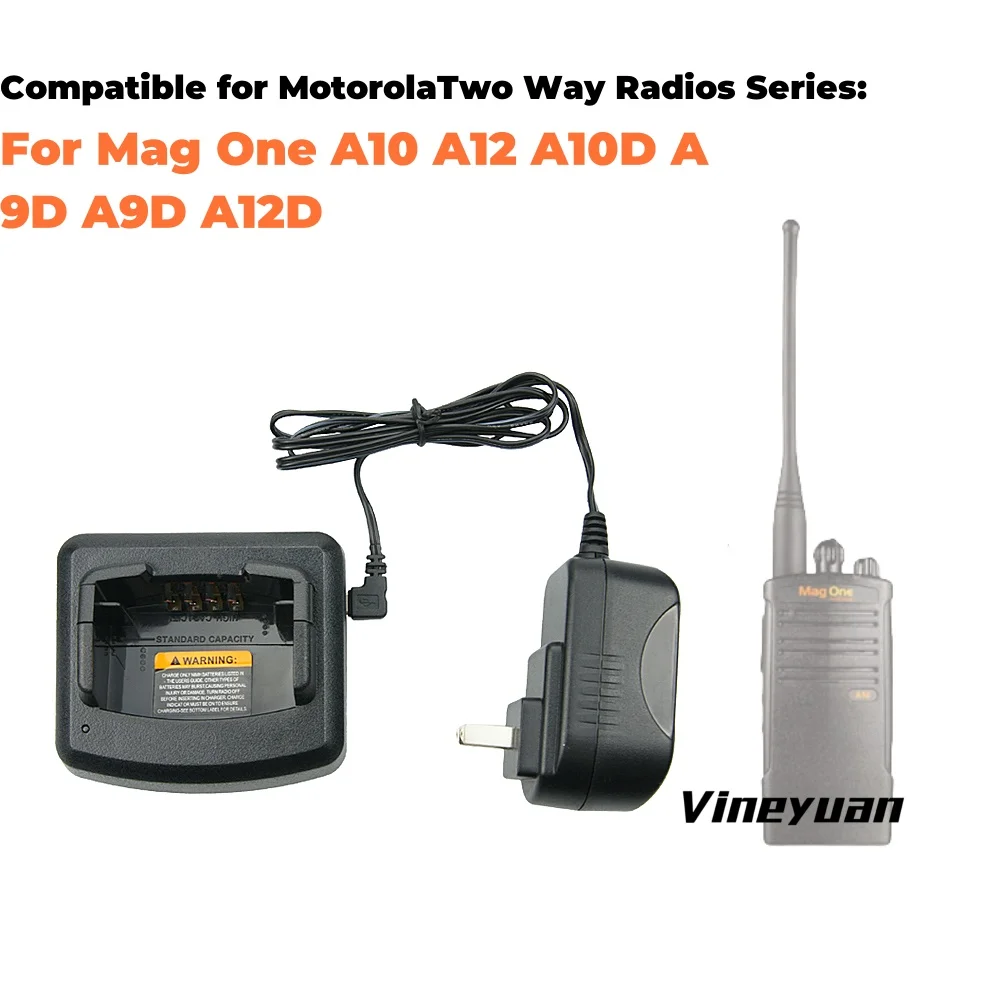 RLN6332A nuovo caricatore rapido compatibile per radio bidirezionali Motorola Mag One A10 A12 A10D A9D A9D A12D