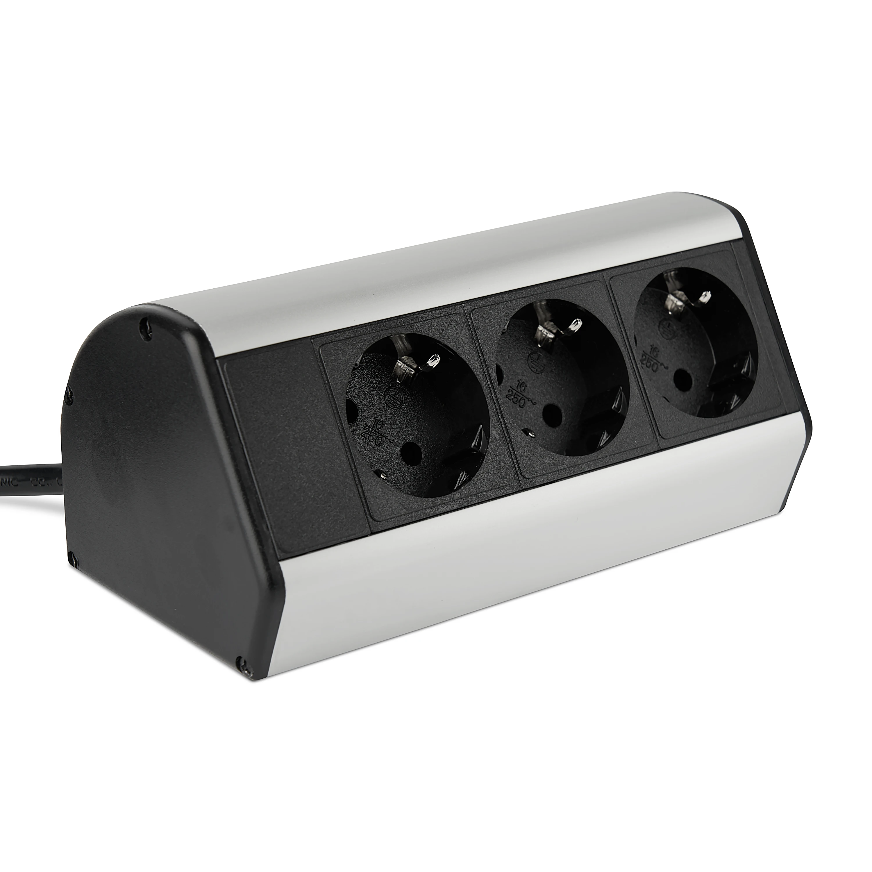 

Worktop Sockets Power Strip German Electrical Outlets with USB Port Clamp on Conference Table Home Office Desk