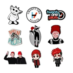 Band Wenty one pilots Pin Brooches Accessories Acrylic Band Wenty one pilots Backpack Badge Jewelry For Fans Gifts