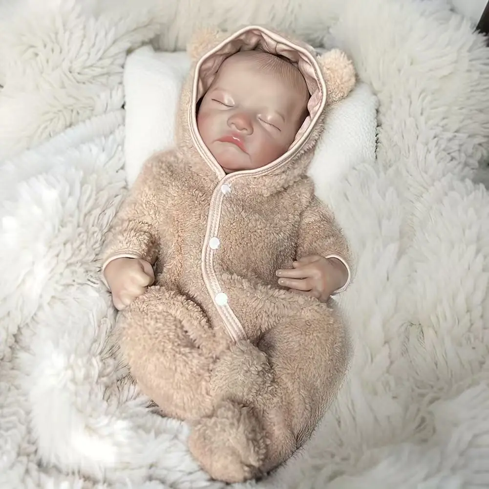 Poupées bébé Reborn réalistes-poupée réaliste en vinyle souple de 18 pouces, poupées bébé de la vie réelle portables (poupée uniquement/pas d'accessoires)