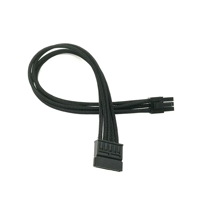 Modułowy kabel zasilający z pojedynczym rękawem 6Pin na SATA 18AWG dla Corsair typu 4 — zdjęcie produktu 4