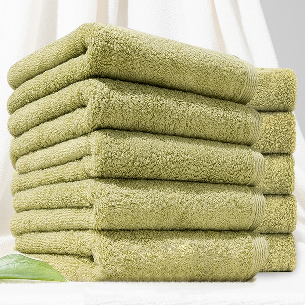 [Cotton Cloud] Tom 170g 100% Cotton, 40 Number Hotel Towels, Olive Green 5/10 Plot, Bath Towels, 40*80cm Cotton Cloud