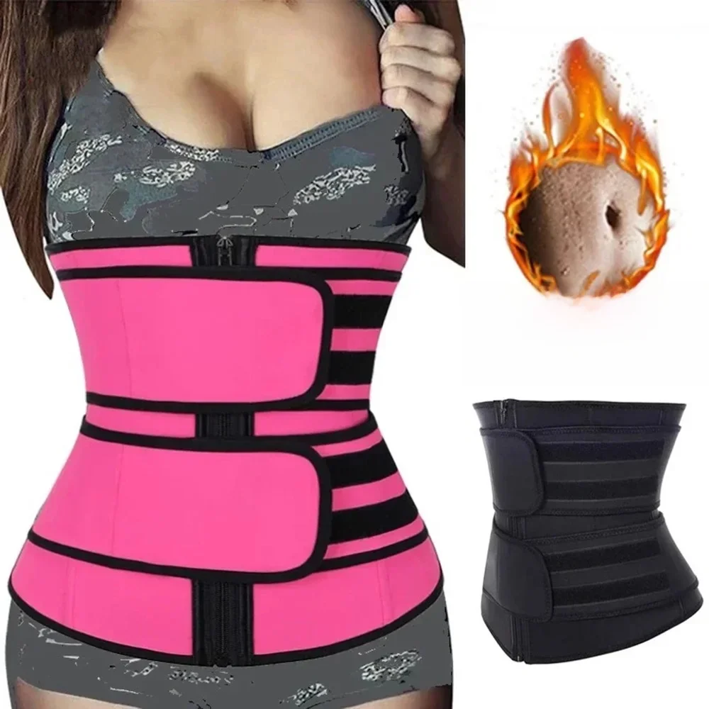 1 szt. Trenażer talii odchudzanie urządzenie do modelowania sylwetki pas Fitness utrata masy ciała spalanie tłuszczu pas sportowy trymer do potu trening Cincher bielizna modelująca — zdjęcie 2