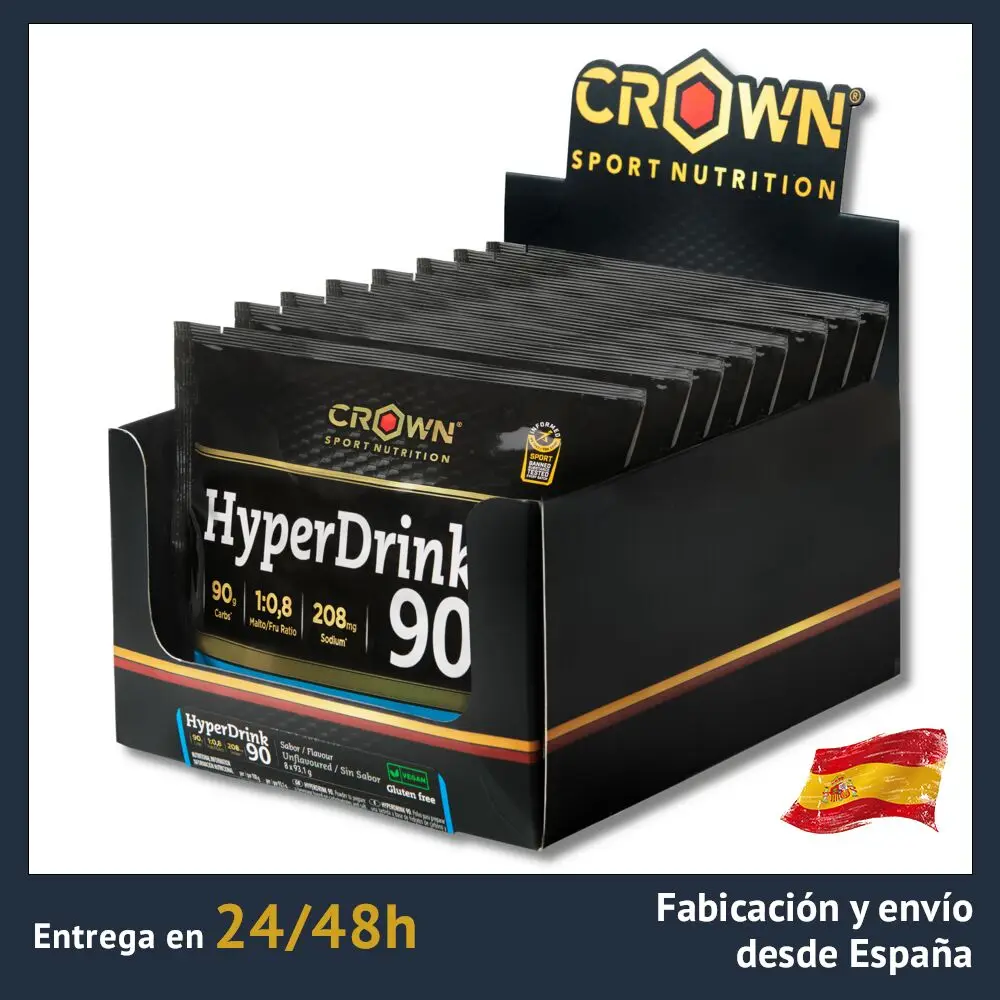 Crown Sport Nutrition | HyperDrink 90 | Very high carbohydrate drink | 90g of CHO em 500ml | Health care | Sports Nutrition