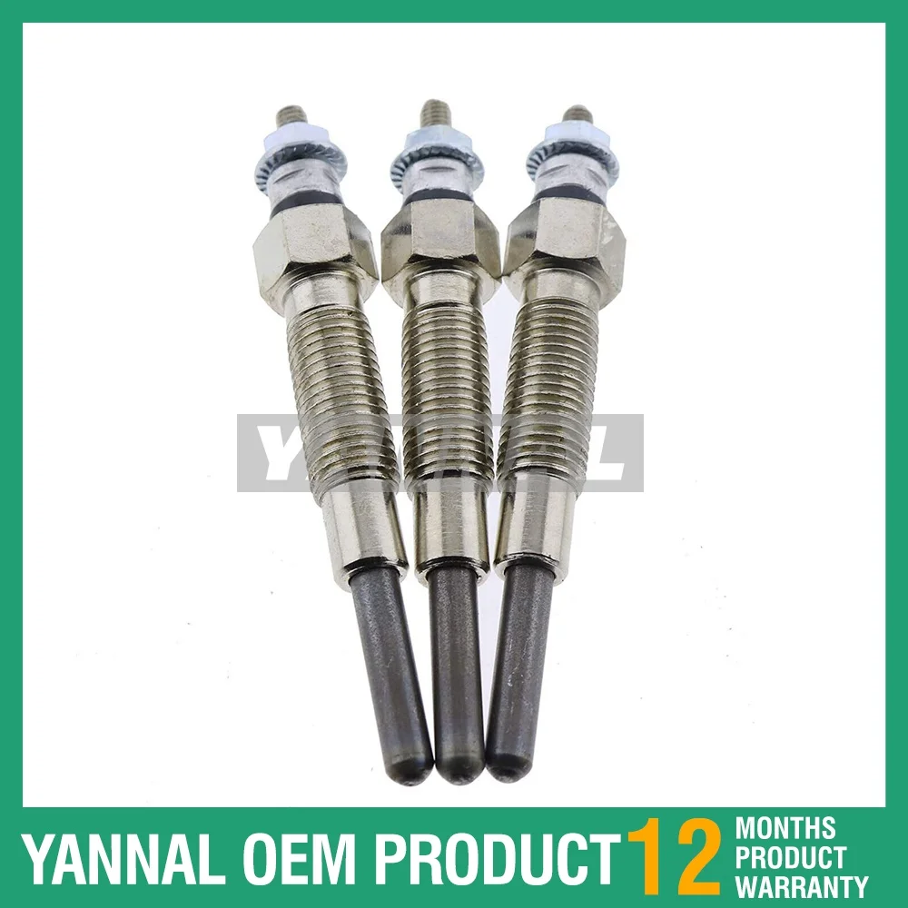 High Quality 3PC New 32A66-03102 Glow Plug for Max 25 HST,Max 24 HST,Max 26 Mahindra Tractor