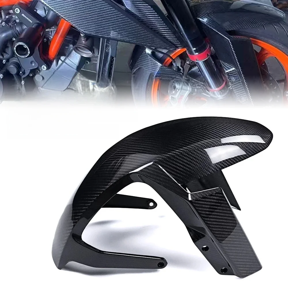 Für KTM 1290 Super Duke R Superduke 1290 2020 2021 2022 2023 100% 3K Carbon Fiber Front Fender Verkleidung motorrad Zubehör