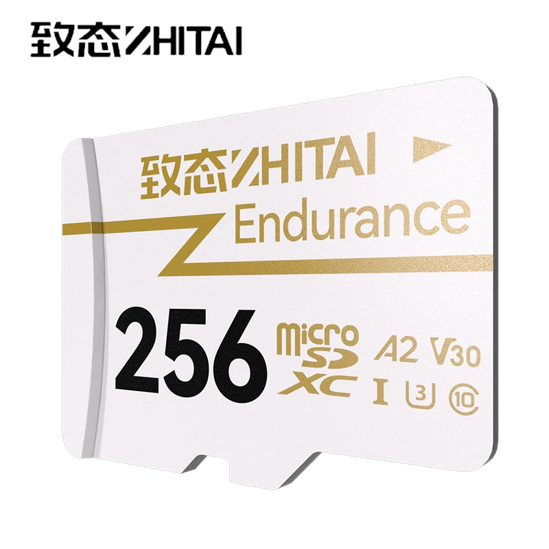 بطاقة Zhitai Endurance Micro SD A2 U3 V30 Microsd TF بطاقة 128 جيجابايت 64 جيجابايت 256 جيجابايت بطاقة ذاكرة فلاش Microsd لمراقبة الفيديو 100 ميجابايت