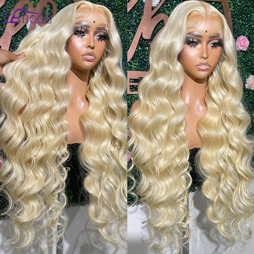 613 Lace Front Wig Human Hair 13x4 Blonde Lace Front Wigs Human Hair 180% Density Body Wave 613 HD Lace Frontal Wig Pre Plucked