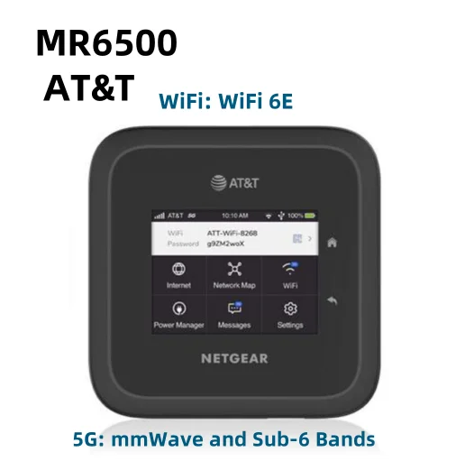 Imagem -01 - Redes Gear-m6 Pro Mobile Hotspot Router 5g Mr6500 Mmwave Wifi 6e Desbloqueado 99 Nova Versão América redes gear m6 pro mobile hotspot router 5g mr6500 mmwave wifi 6e desbloqueado 99 nova versao america 01
