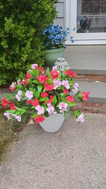 Silk Balsam Artificial Flowers High Quality Wedding Home Room Table Centre Decora Wreath Bridal Bouquets Yard Filler Arrangement photo review