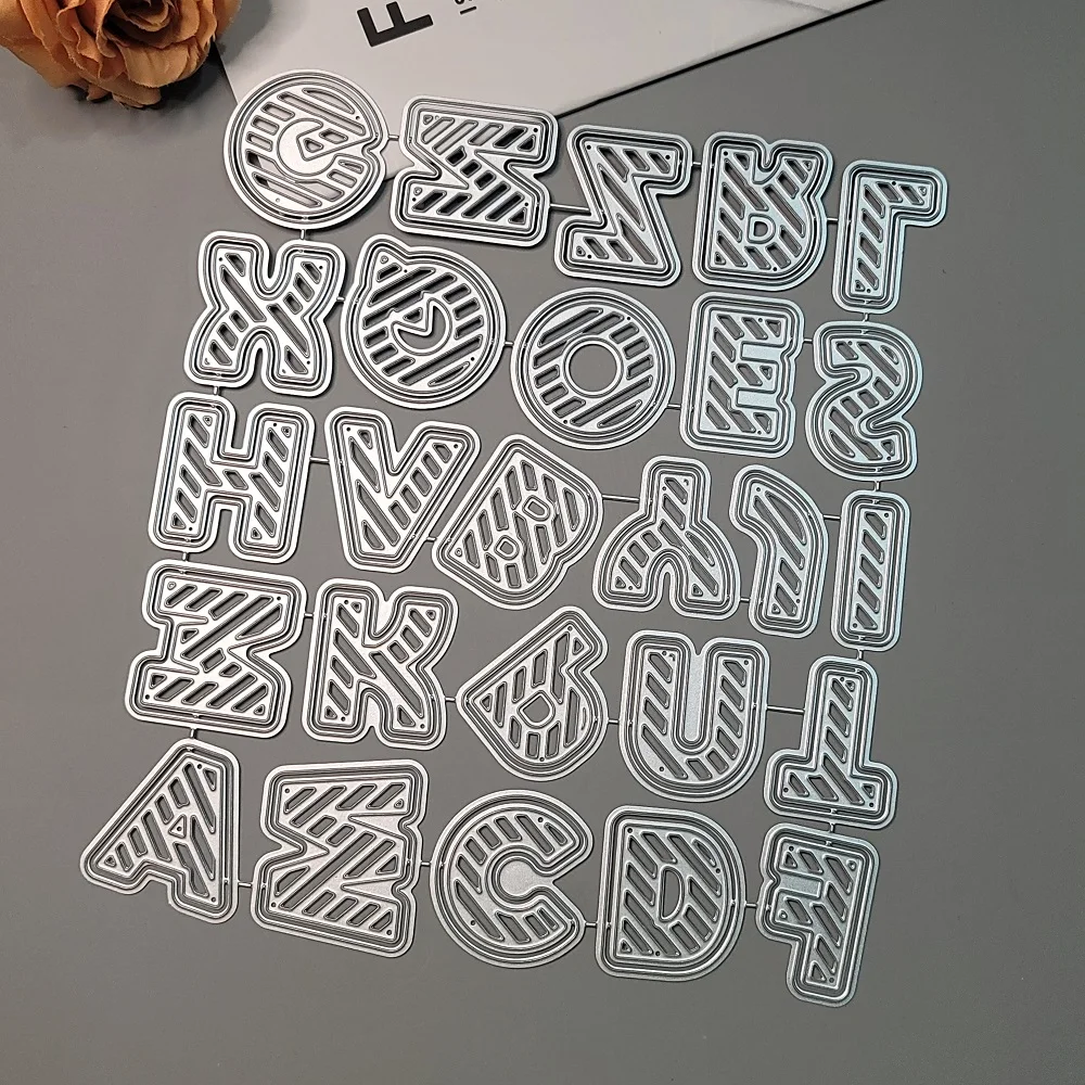 Duży alfabet Metalowe matryce do wycinania Scrapbook Embossing Capital Letter Die Cuts Album Card Cover DIY Craft Cutting Die 2023 New