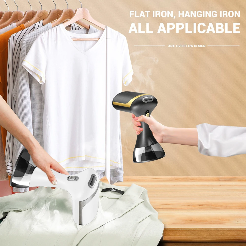 مكواة بخار للملابس المحمولة المحمولة مكواة بخار منزلية صغيرة للمنزل والسفر ماكينة كي الملابس الرطبة والجافة #1