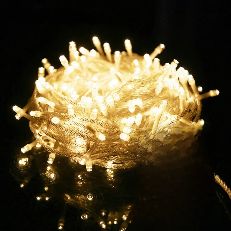 Guirxiété lumineuse LED 24V, 100m, 50m, 30m, 10m, étanche, lumière dégradée, éclairage de vacances, guirxiété d'arbre, extérieur, Noël