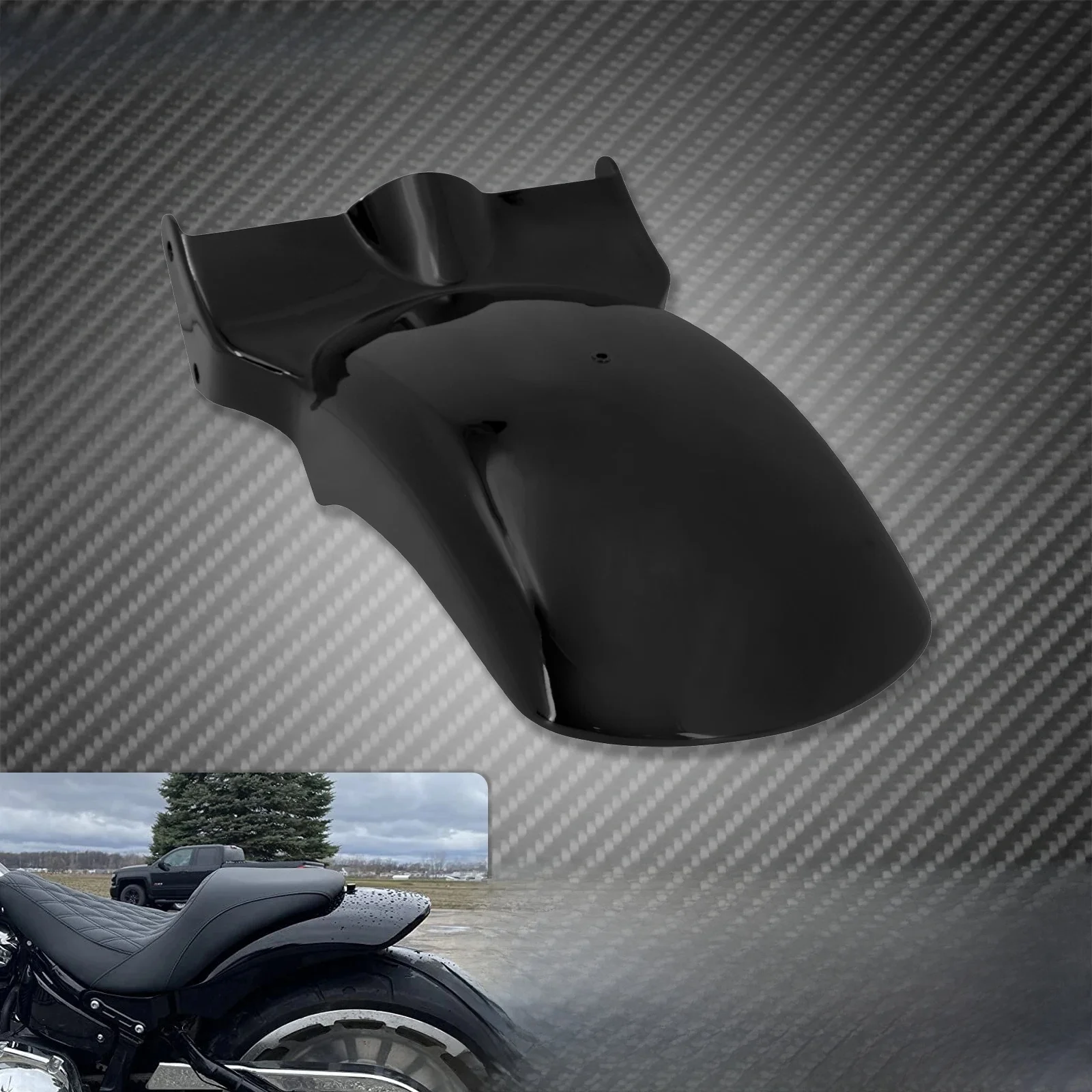 Motorrad Kotflügel Hinten Metall Kotflügel Abdeckung Ohne Licht Kurze Kotflügel Für Harley Softail Fat Boy FLFB Breakout FXBR 2018-Up