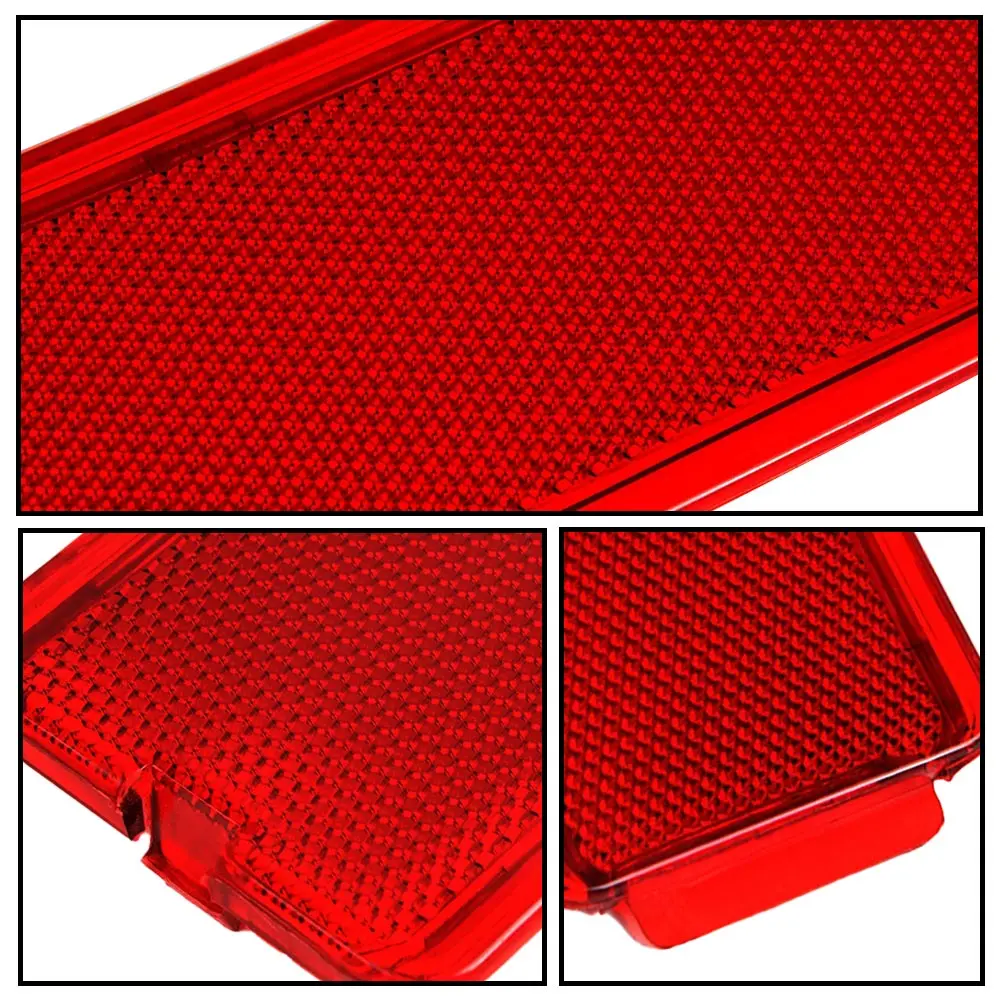 يصلح ل 99-07 فورد سوبر ديوتي F250-F450 2 قطعة الباب الأمامي أو الخلفي الأحمر لوحة عاكس الضوء #5