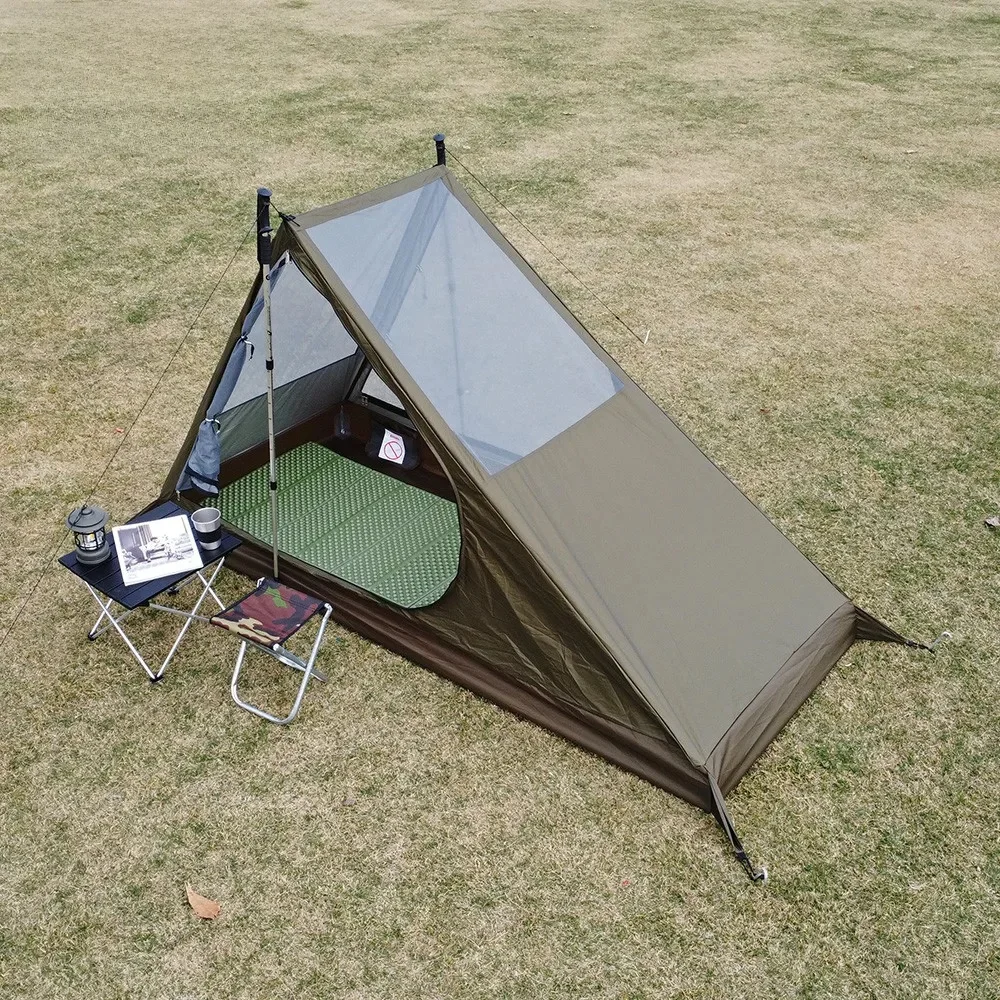 Tente en maille aérée pour 1 personne, ultralégère, installation rapide, abri de randonnée, respirant, anti-moustiques, pour le camping et le trekking