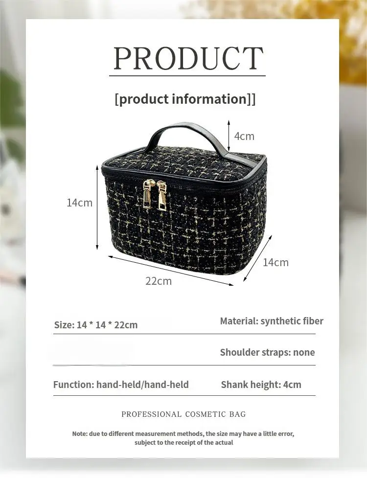 عطر كبير حقيبة مستحضرات التجميل الإناث سعة كبيرة المحمولة عالية القيمة جديد السفر مستحضرات التجميل غسل حقيبة التخزين حقيبة الحقيبة