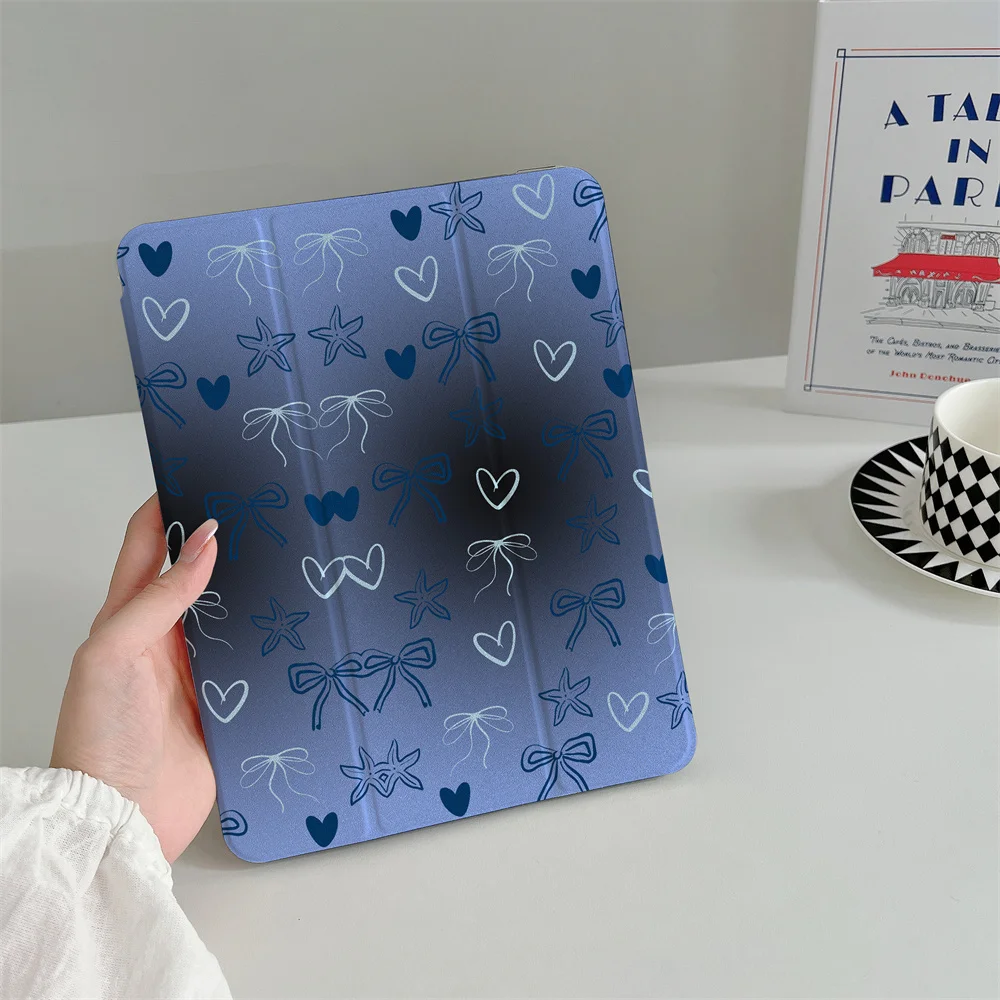 

New Bow Love iPad Case, suitable for Apple iPad Pro 2024 11 inch and 2025 Air 5/4, 10.9-inch iPad 10, 9.7-inch, 10.2-inch/10.16