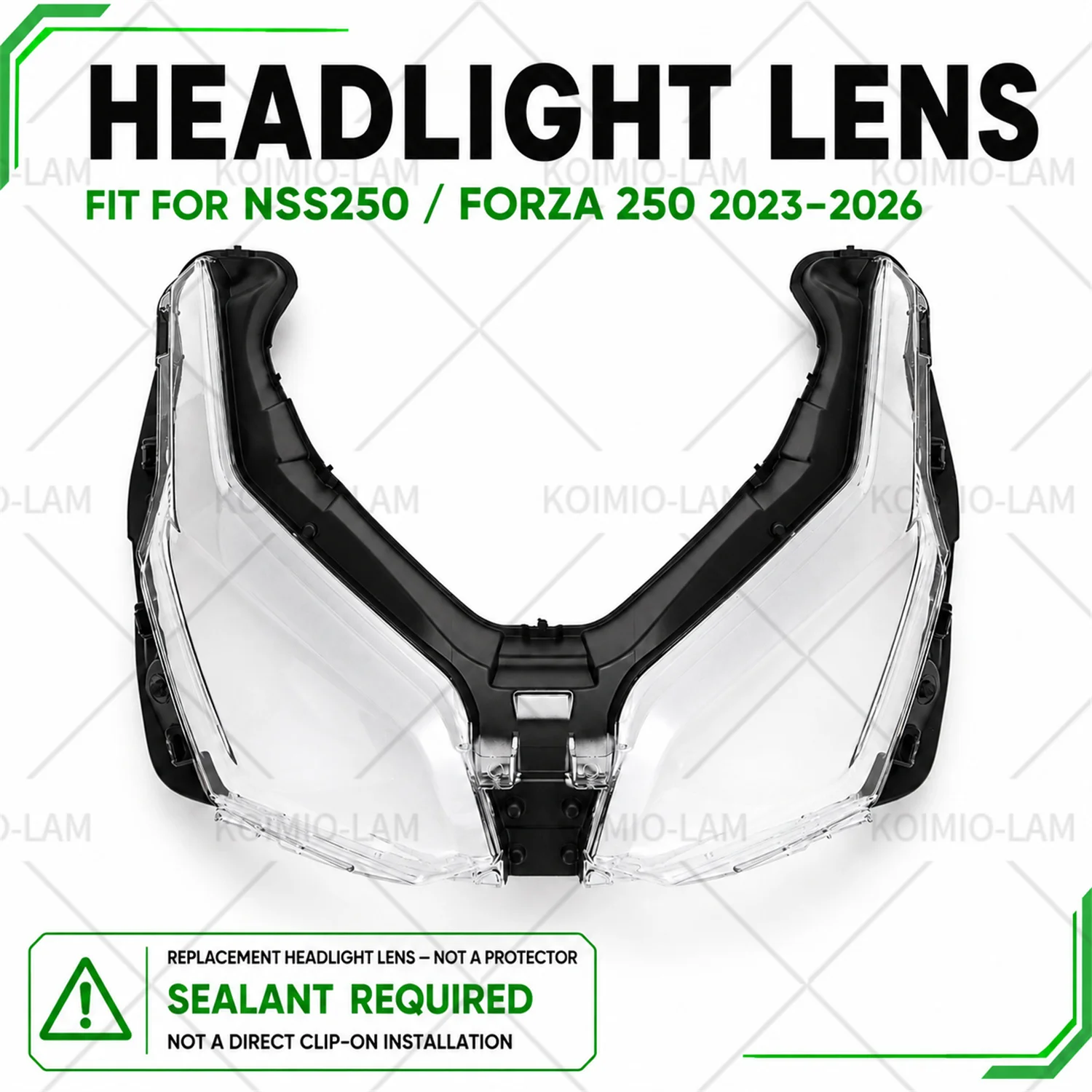 Fit For Honda NSS250 FORZA 250 2023 - 2026 Motorcycle Accessories Headlight Headlamp Glass Housing Cover