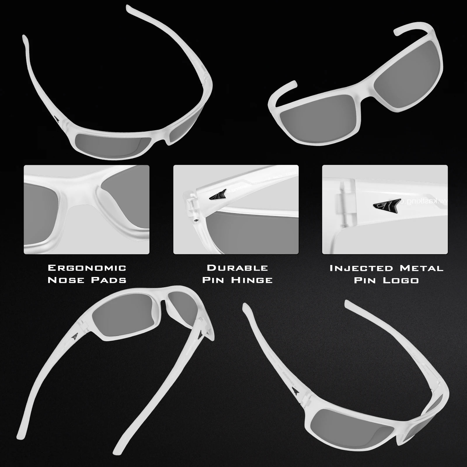 KastKing  Kateel Polarized Sport Sunglasses for Men and Women, Ideal for Driving Fishing Cycling and Running,UV Protection