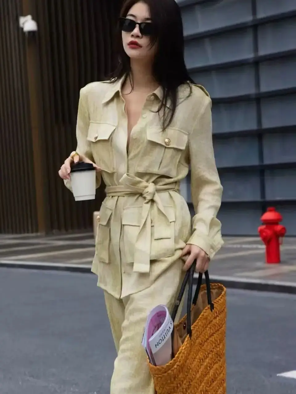 Casual Linen Suit W…