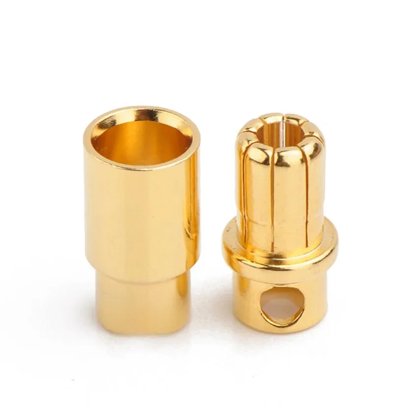10 par 2 mm 3 mm 3,5 mm 4 mm 5 mm 5,5 mm 6 mm 6,5 mm 8 mm Pozłacana wtyczka kulkowa Wysokoprądowe złącze bananowe do RC Lipo — zdjęcie 2