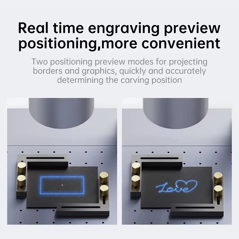 Bluetimes LP4 Laser Engraving Machine for All Material Dual Light Laser Engraver Portable for Metal Wood Plastic Carving