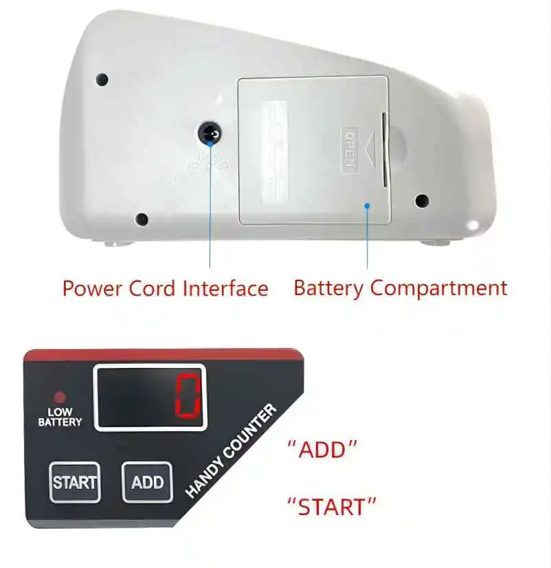 Portable Money Counter V30 Handheld Mini Banknote Counting Machine 600 Bills/Min LED Screen Display Only Applicable To Banknotes